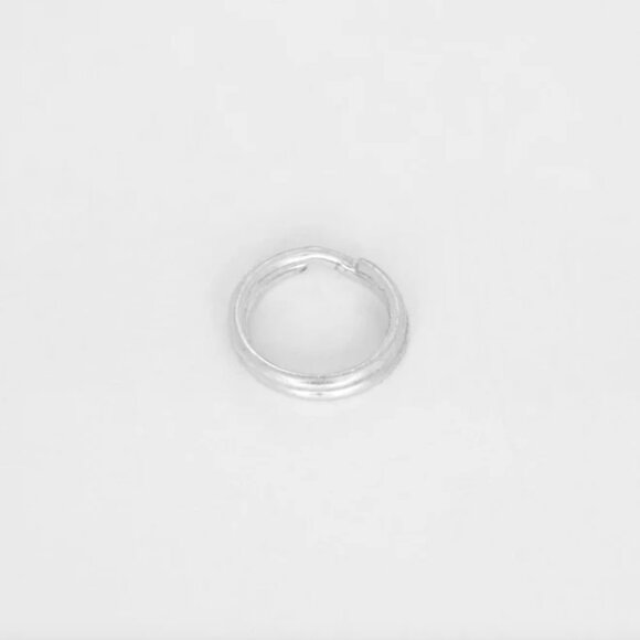 Mini attachment split ring for charms in sterling silver - Picture 1 of 1